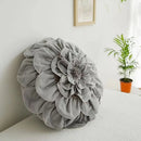 GobekUsa 3D Flowers Pillows - White Petal Cushions for Home Decor in 50x50cm Size