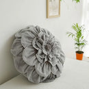 GobekUsa 3D Flowers Pillows - White Petal Cushions for Home Decor in 50x50cm Size