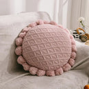 GobekUsa 3D Flowers Pillows - White Petal Cushions for Home Decor in 50x50cm Size