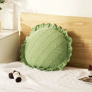 GobekUsa 3D Flowers Pillows - White Petal Cushions for Home Decor in 50x50cm Size