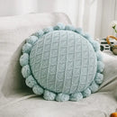 GobekUsa 3D Flowers Pillows - White Petal Cushions for Home Decor in 50x50cm Size