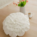 GobekUsa 3D Flowers Pillows - White Petal Cushions for Home Decor in 50x50cm Size