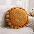 GobekUsa 3D Flowers Pillows - White Petal Cushions for Home Decor in 50x50cm Size