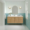 James Martin Laurent 60" Dual Mount Single Bathroom Vanity, Light Natural Oak