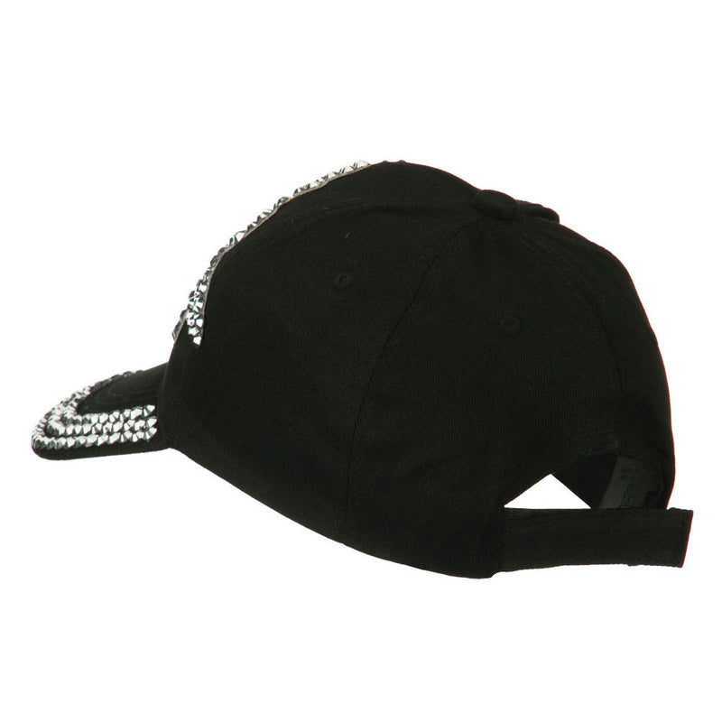 Stone Paisley Motif Baseball Cap