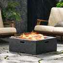Outdoor 29" Square MgO Wood-Burning Fire Pit