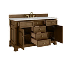 James Martin Brookfield 60" Single Bathroom Vanity, Honey Oak