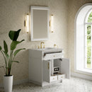 James Martin Bellshire 30" Single Bathroom Vanity, Bright White
