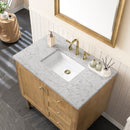 James Martin Laurent 36" Dual Mount Single Bathroom Vanity, Light Natural Oak