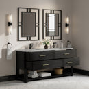 James Martin Lucian 72" Double Bathroom Vanity, Carbon Oak