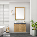 James Martin Laurent 36" Dual Mount Single Bathroom Vanity, Light Natural Oak