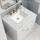 James Martin Chicago 30" Single Bathroom Vanity, Glossy White