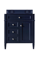 James Martin Brittany 30" Single Bathroom Vanity, Victory Blue
