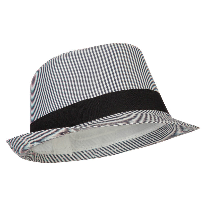 Kid's Striped Polyester Fedora Hat