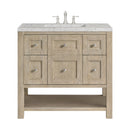 James Martin Breckenridge 36" Single Bathroom Vanity, Whitewashed Oak