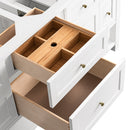 James Martin Breckenridge 72" Double Bathroom Vanity, Bright White