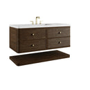 James Martin Allamari 48" Floating Single Bathroom Vanity, Sable