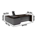 Anton · 8′ Executive L-Shaped Desk