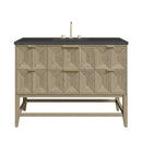 James Martin Emmeline 48" Single Bathroom Vanity, Pebble Oak