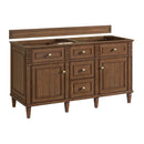 James Martin Lorelai 60" Double Bathroom Vanity, Mid-Century Walnut