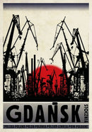 GobekUsa Poland City Landmarks Canvas Wall Art