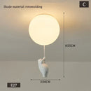 Polar Bear Resin Pendant Light for Kids Spaces