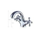 GobekUsa Dual Cross Handle Bidet Faucet for Kitchen Bathroom Toilet