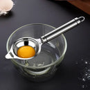 Polished stainless steel egg white separator kitchen yolk filter spoon by Decorbites