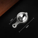 Polished stainless steel egg white separator kitchen yolk filter spoon by Decorbites