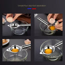 Polished stainless steel egg white separator kitchen yolk filter spoon by Decorbites