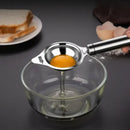 Polished stainless steel egg white separator kitchen yolk filter spoon by Decorbites