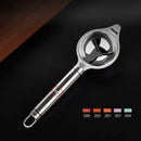 Polished stainless steel egg white separator kitchen yolk filter spoon by Decorbites