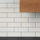 White 4x12 Matte Ceramic Subway Tile (34 pack, 10.4 sq ft/case) - Sample