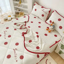 GobekUsa Double-Sided Cool Comforter Set: Ice Silk Duvet, Fitted Sheet, Pillowcase