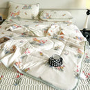GobekUsa Double-Sided Cool Comforter Set: Ice Silk Duvet, Fitted Sheet, Pillowcase