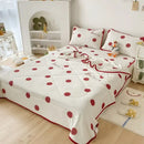 GobekUsa Double-Sided Cool Comforter Set: Ice Silk Duvet, Fitted Sheet, Pillowcase