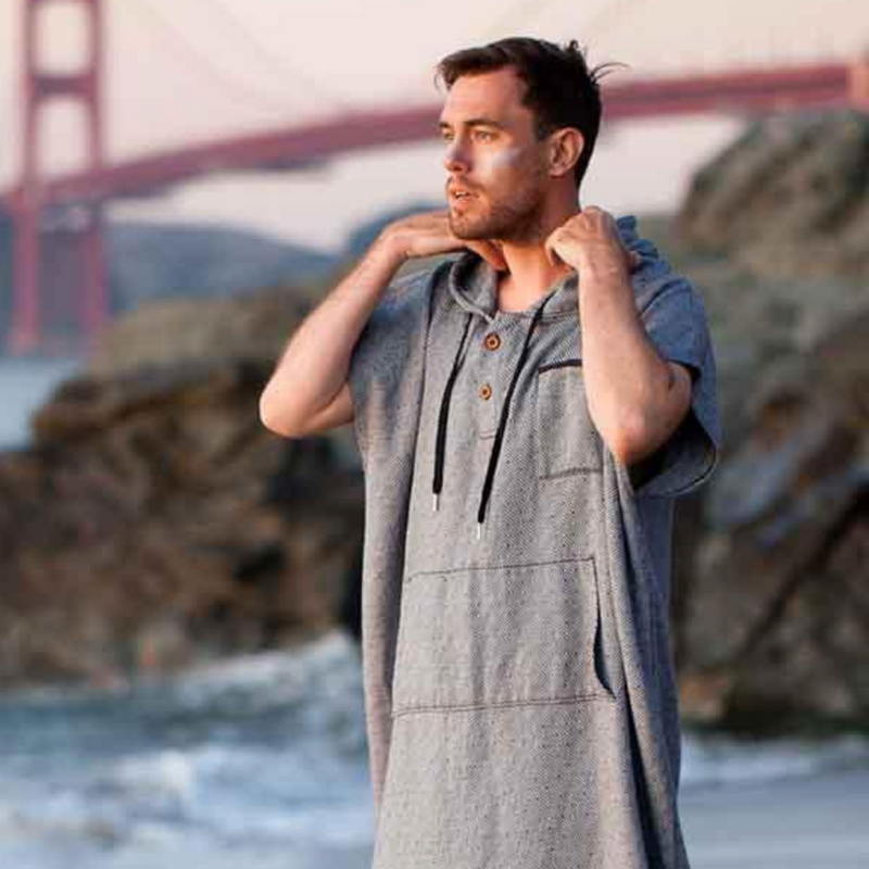 Surf Poncho Changing Robe - Lightweight Turkish Towel