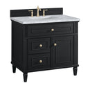 James Martin Lorelai 36" Single Bathroom Vanity, Black Onyx
