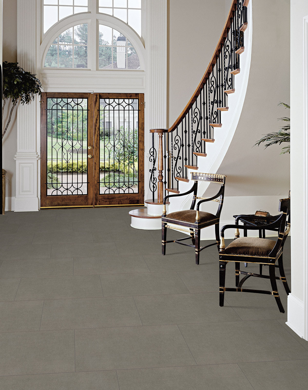 MSI Gris Porcelain Tile, dimensions drawing