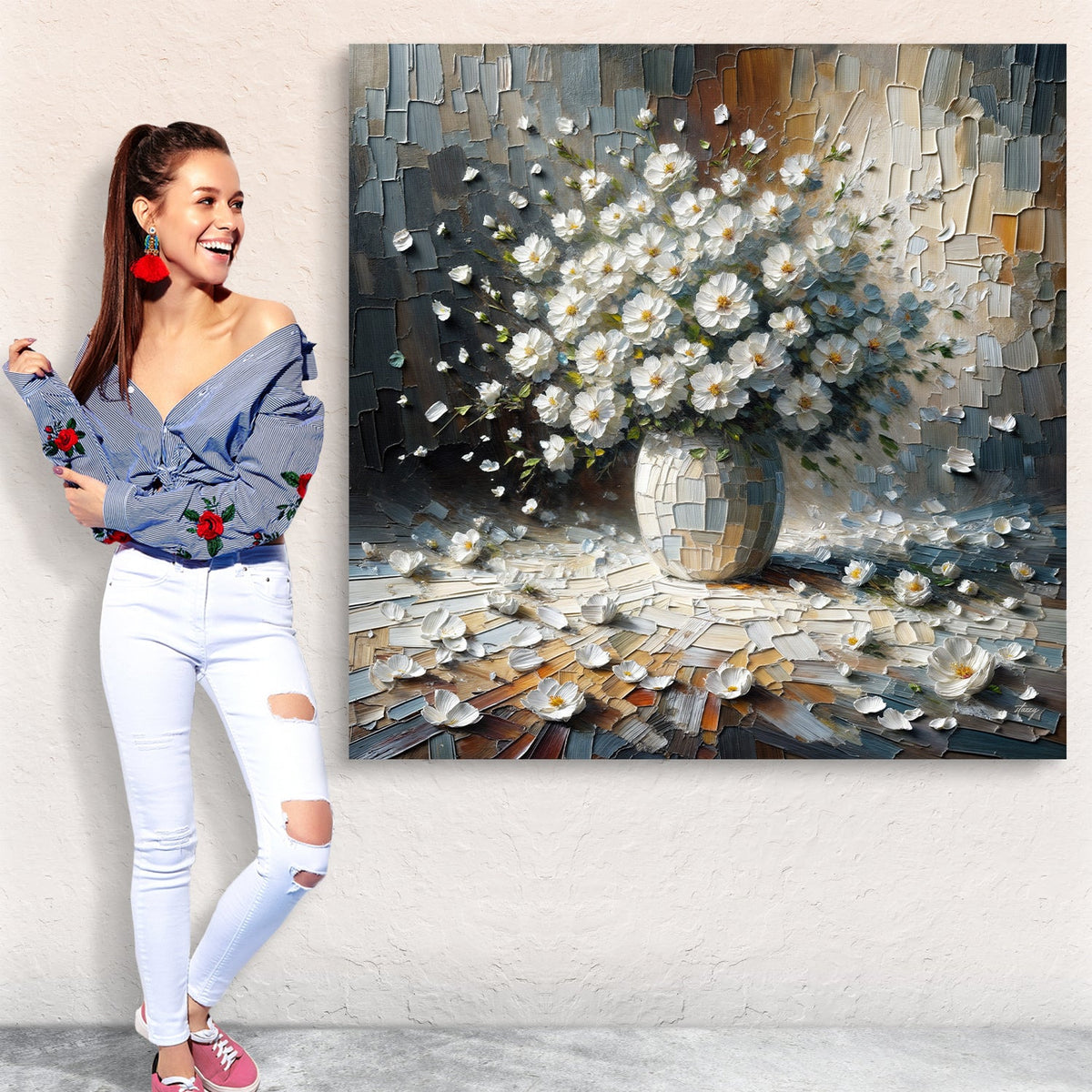 Canvas Print: "Porcelain Bloom", photo 2 of 7