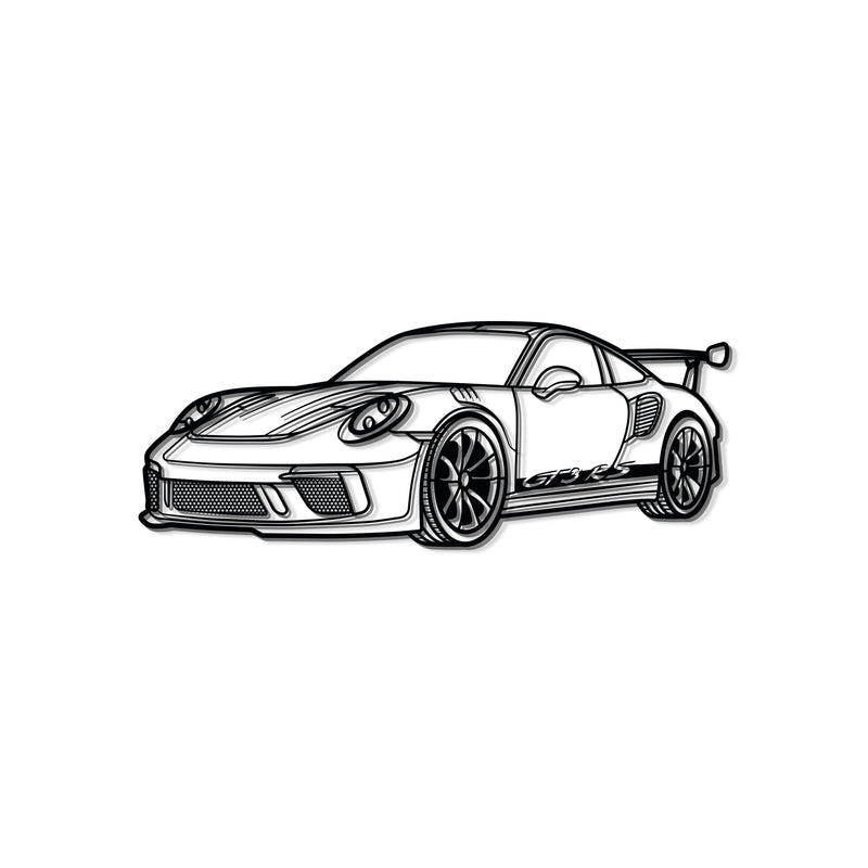 911 GT3 RS 992 Perspective Metal Car Wall Art - MT0460