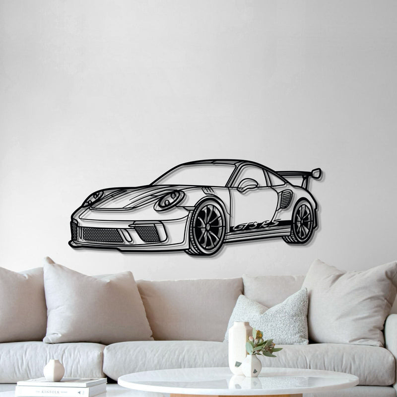 911 GT3 RS 992 Perspective Metal Car Wall Art - MT0460