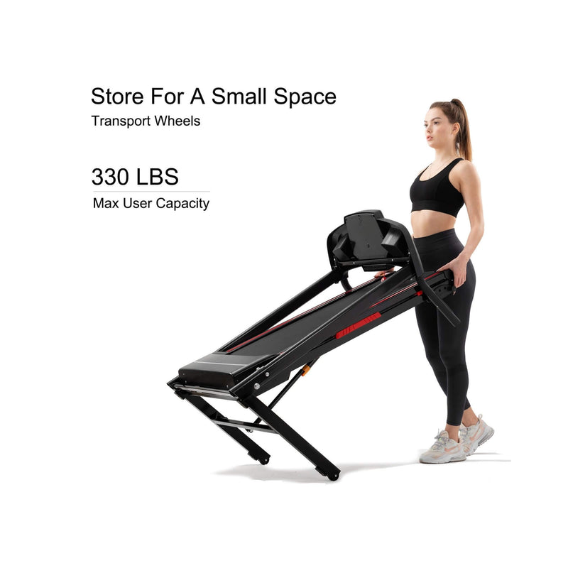 Rovix Portable 3.5HP Space Saving Folding Treadmill W/ Incline & 12 Preset Programs (SAK29735)