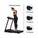 Rovix Portable 3.5HP Space Saving Folding Treadmill W/ Incline & 12 Preset Programs (SAK29735)