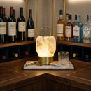 Portable Alabaster Lantern Table Lamp