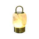 Portable Alabaster Lantern Table Lamp