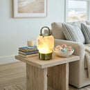 Portable Alabaster Lantern Table Lamp
