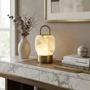 Portable Alabaster Lantern Table Lamp