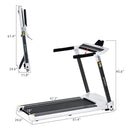 Rovix Portable Compact Home Cardio Fitness Treadmill With 3.5HP Electric Motor & Bluetooth Speakers (SAK32416)