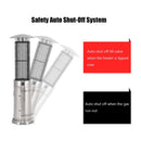 Portable Cylindrical Freestanding Outdoor Round Glass Tube Propane Patio Heater, 41K BTU (SAK93913)
